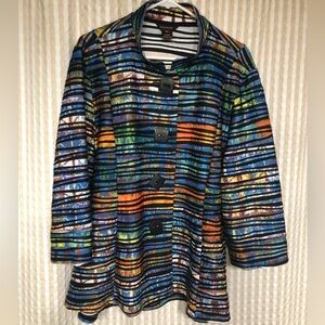 Multiples Colorful Striped top